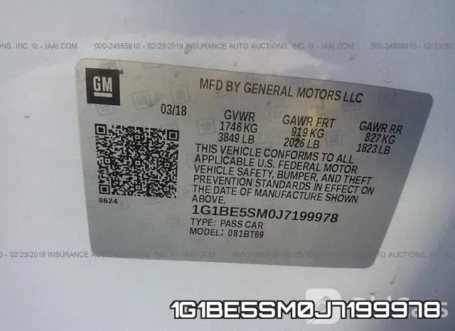1G1BE5SM0J7199978 фото 10