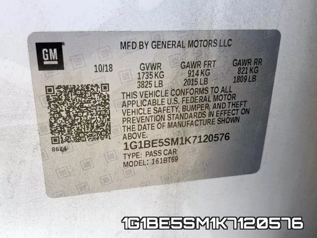 1G1BE5SM1K7120576 фото 2