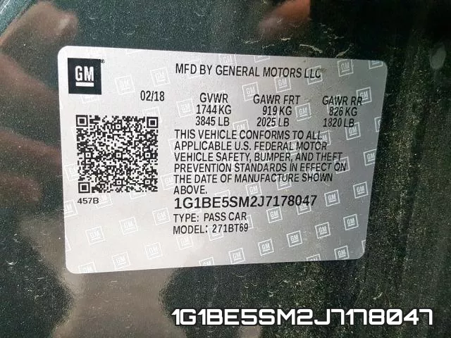 1G1BE5SM2J7178047 фото 2
