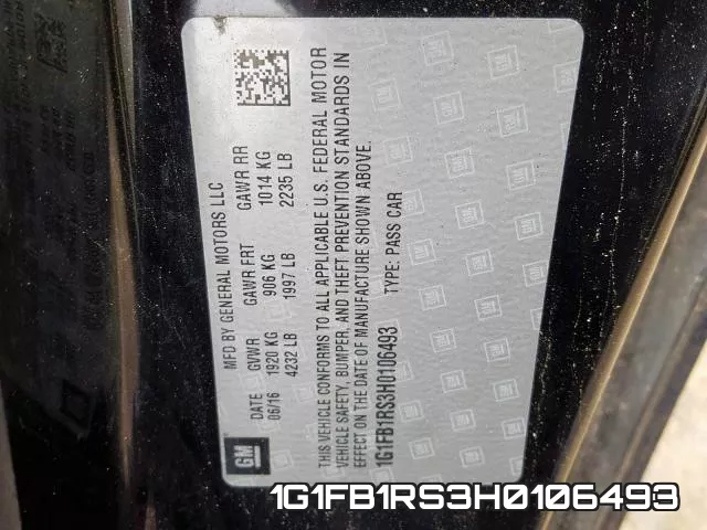 1G1FB1RS3H0106493 фото 2