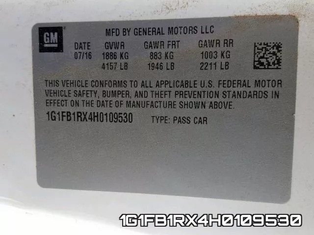 1G1FB1RX4H0109530 фото 2