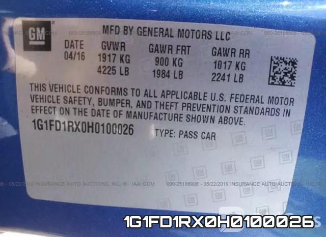 1G1FD1RX0H0100026 фото 10
