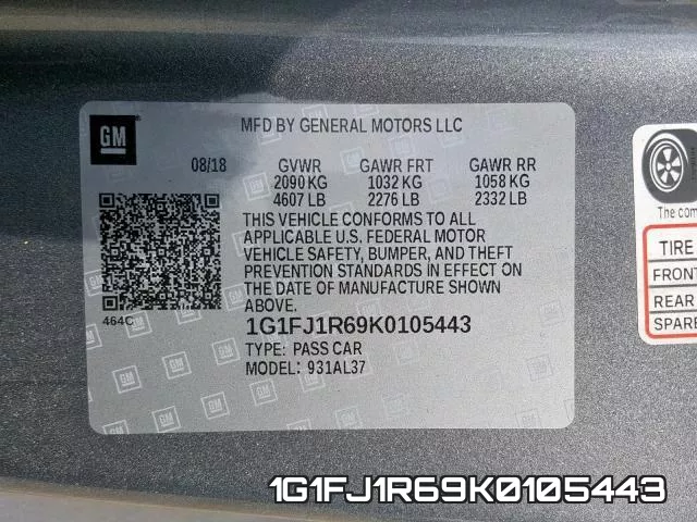 1G1FJ1R69K0105443 фото 2