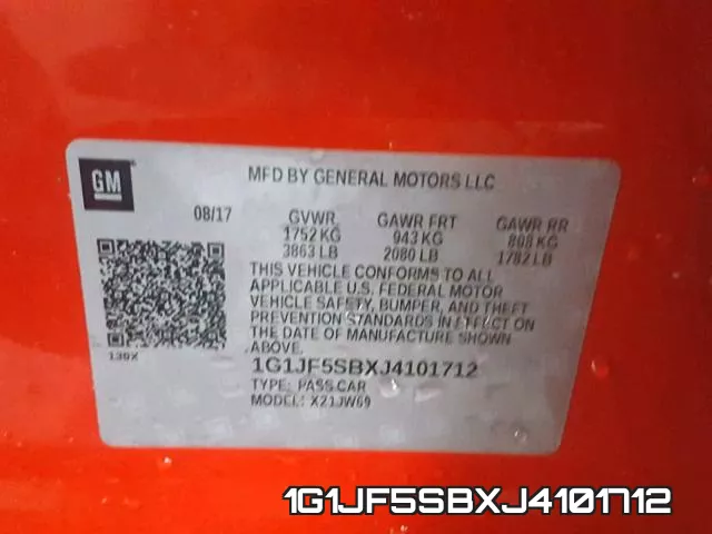 1G1JF5SBXJ4101712 фото 2