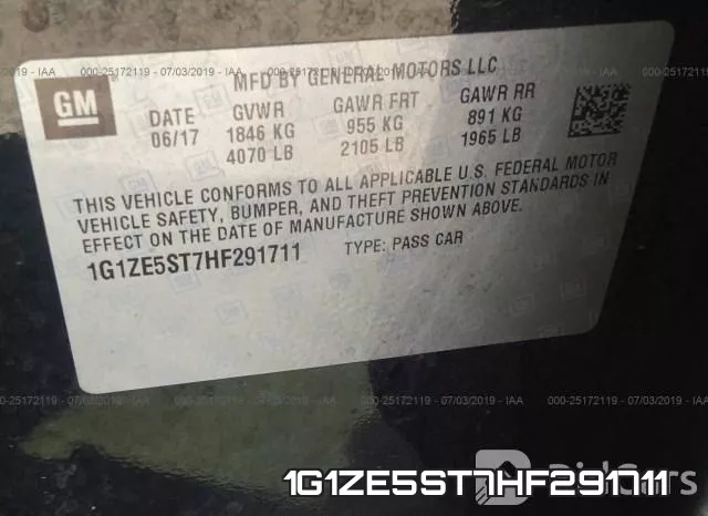 1G1ZE5ST7HF291711 фото 10