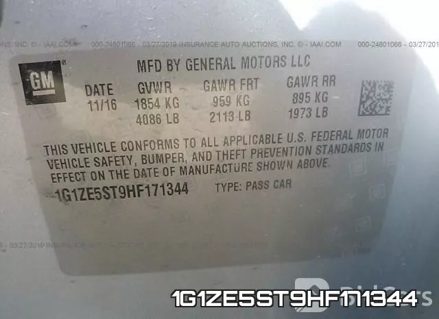 1G1ZE5ST9HF171344 фото 10
