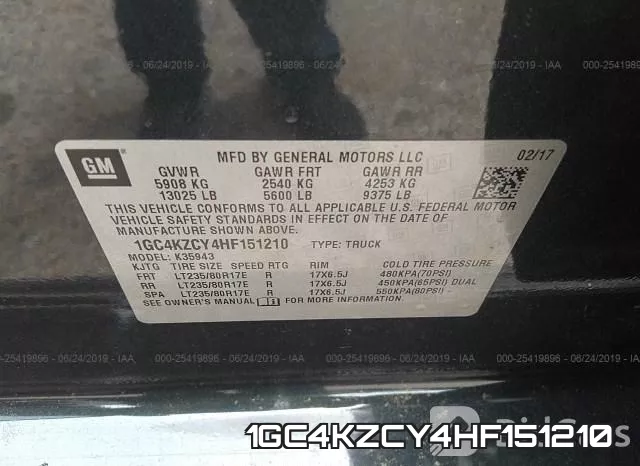 1GC4KZCY4HF151210 фото 10