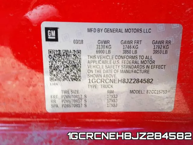 1GCRCNEH8JZ284582 фото 2