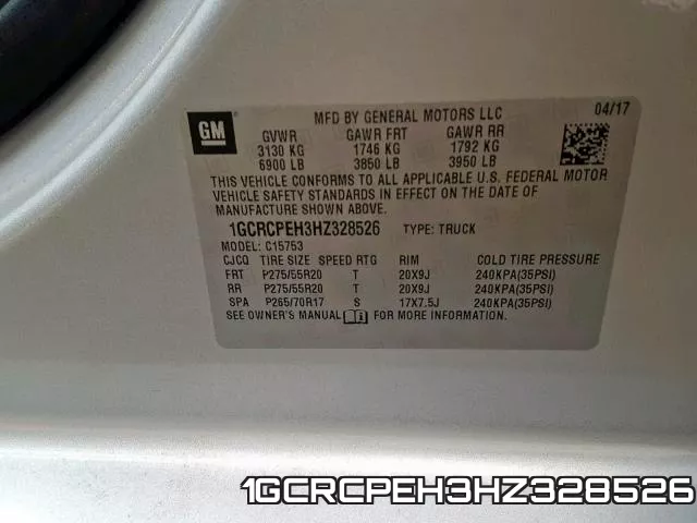 1GCRCPEH3HZ328526 фото 2