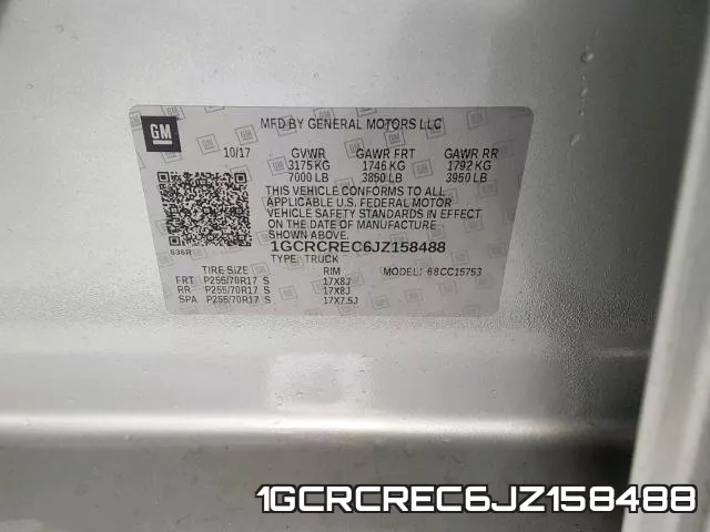 1GCRCREC6JZ158488 фото 2
