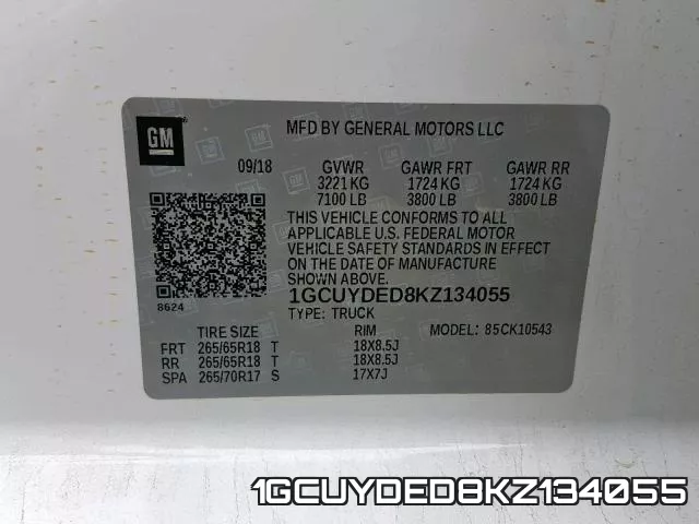 1GCUYDED8KZ134055 фото 2