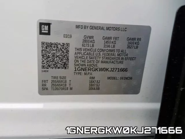 1GNERGKW0KJ271666 фото 2