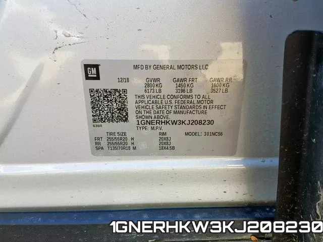 1GNERHKW3KJ208230 фото 2