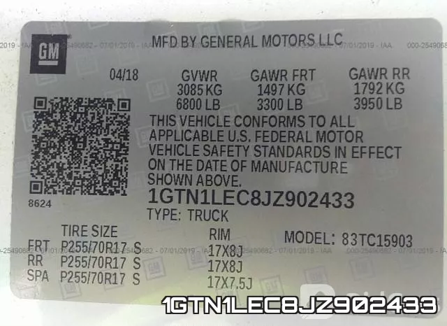 1GTN1LEC8JZ902433 фото 10