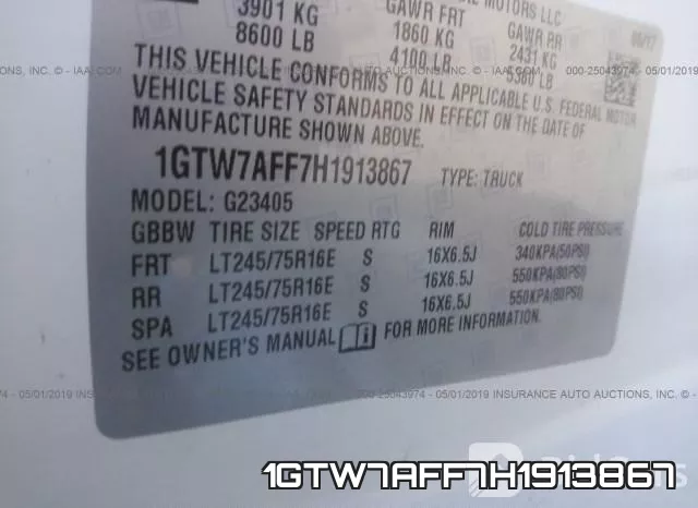 1GTW7AFF7H1913867 фото 10