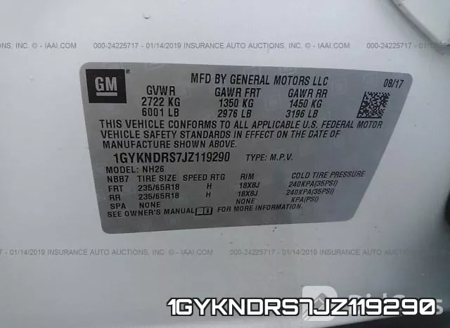 1GYKNDRS7JZ119290 фото 10