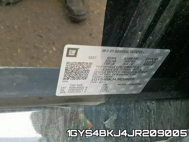 1GYS4BKJ4JR209005 фото 2