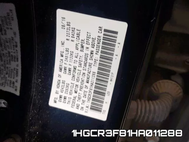 1HGCR3F81HA011288 фото 2