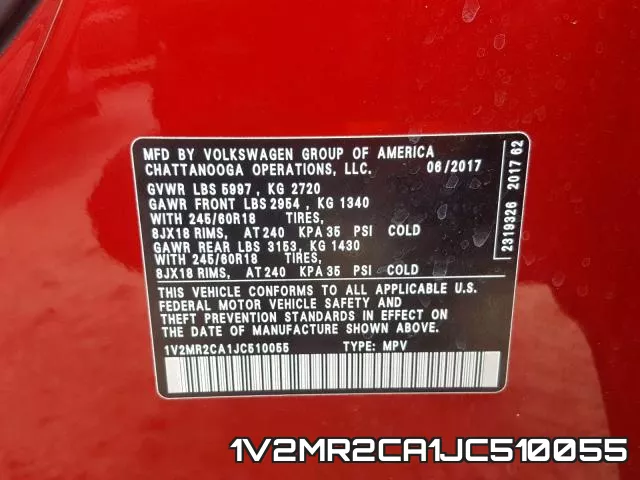 1V2MR2CA1JC510055 фото 2