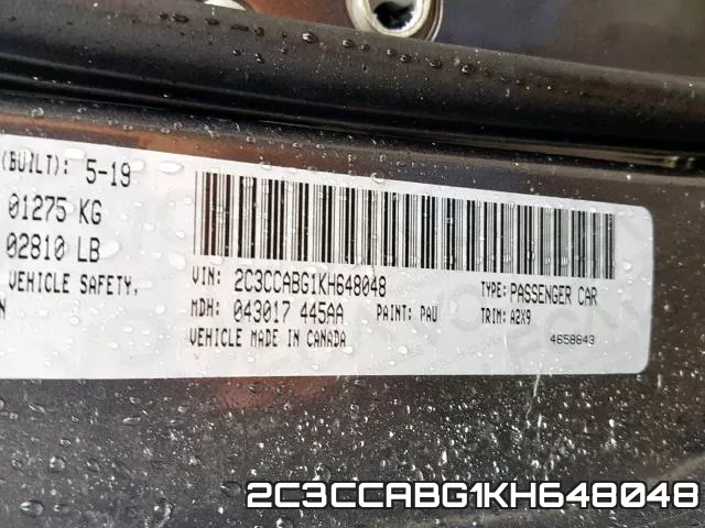 2C3CCABG1KH648048 фото 2