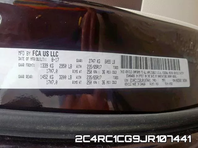2C4RC1CG9JR107441 фото 2