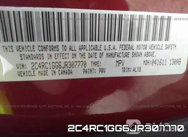 2C4RC1GG6JR307770 фото 10