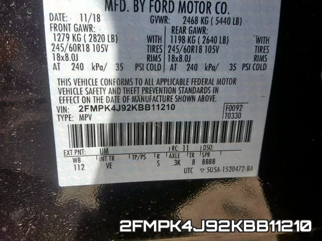 2FMPK4J92KBB11210 фото 2