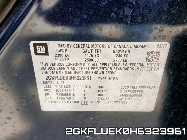2GKFLUEK0H6323961 фото 2