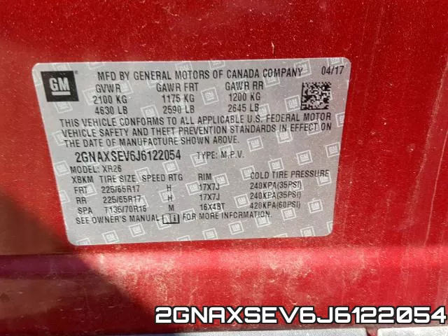2GNAXSEV6J6122054 фото 2
