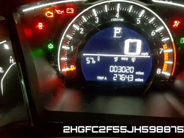 2HGFC2F55JH598875 фото 8