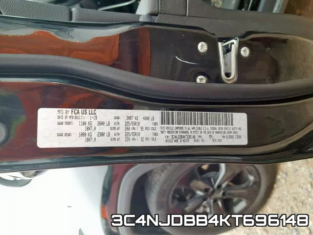 3C4NJDBB4KT696148 фото 2