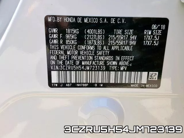 3CZRU5H54JM723139 фото 2