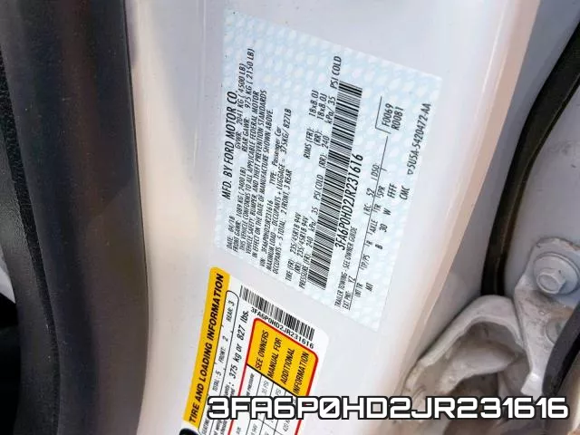 3FA6P0HD2JR231616 фото 2