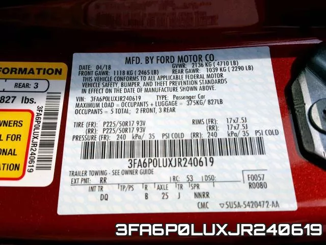 3FA6P0LUXJR240619 фото 2