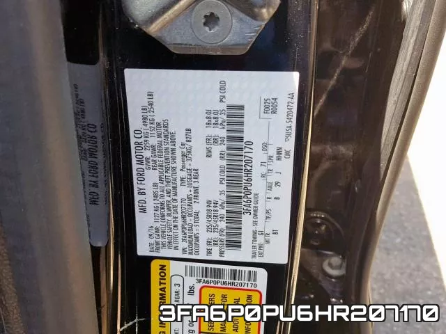 3FA6P0PU6HR207170 фото 2