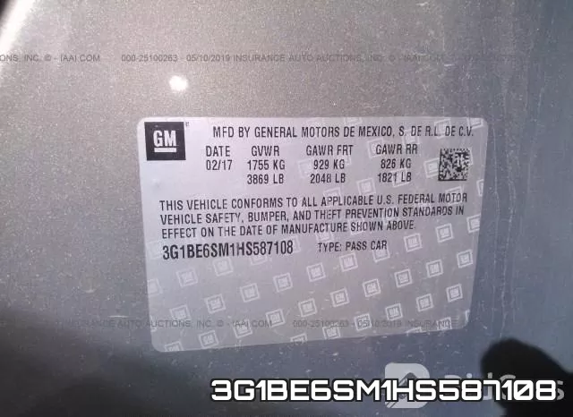3G1BE6SM1HS587108 фото 10