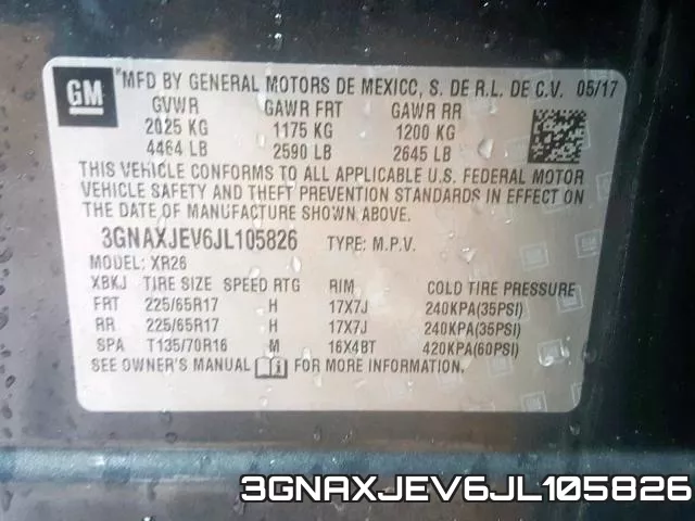 3GNAXJEV6JL105826 фото 2