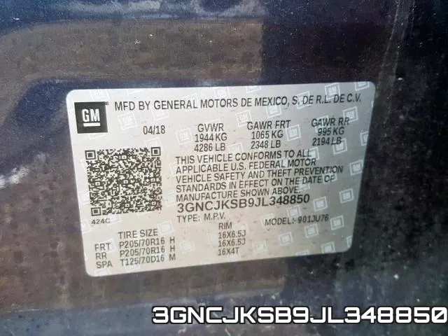 3GNCJKSB9JL348850 фото 2