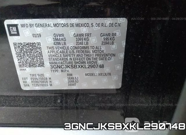 3GNCJKSBXKL290748 фото 10