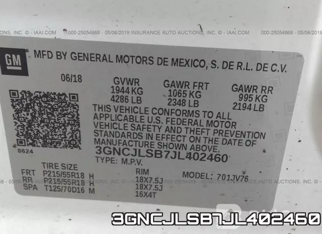3GNCJLSB7JL402460 фото 10