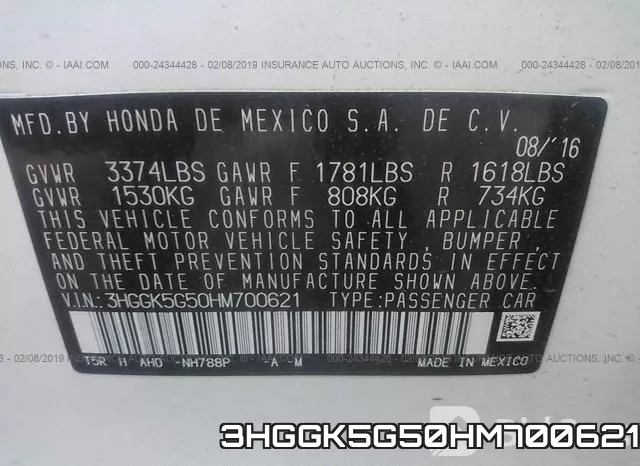 3HGGK5G50HM700621 фото 10