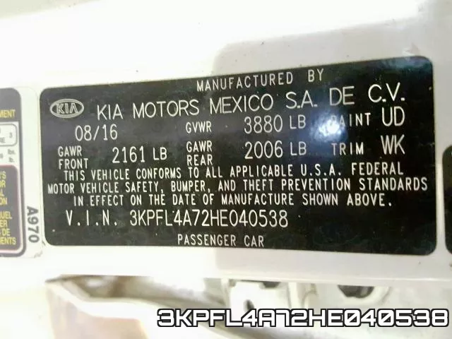 3KPFL4A72HE040538 фото 2