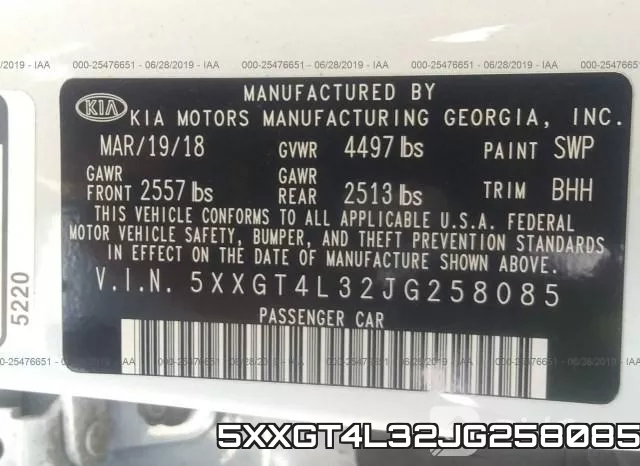 5XXGT4L32JG258085 фото 10