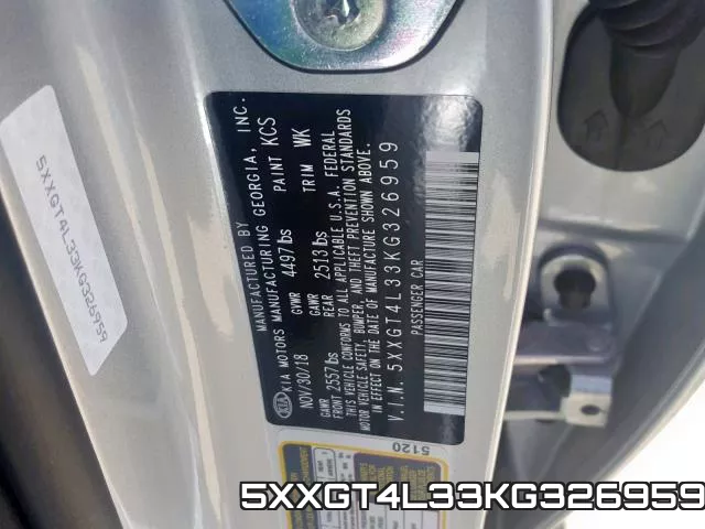 5XXGT4L33KG326959 фото 2