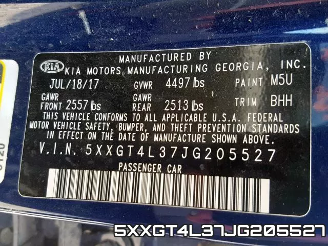 5XXGT4L37JG205527 фото 2