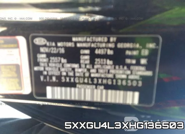 5XXGU4L3XHG136503 фото 10