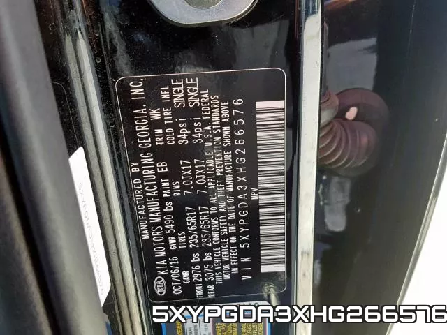 5XYPGDA3XHG266576 фото 2