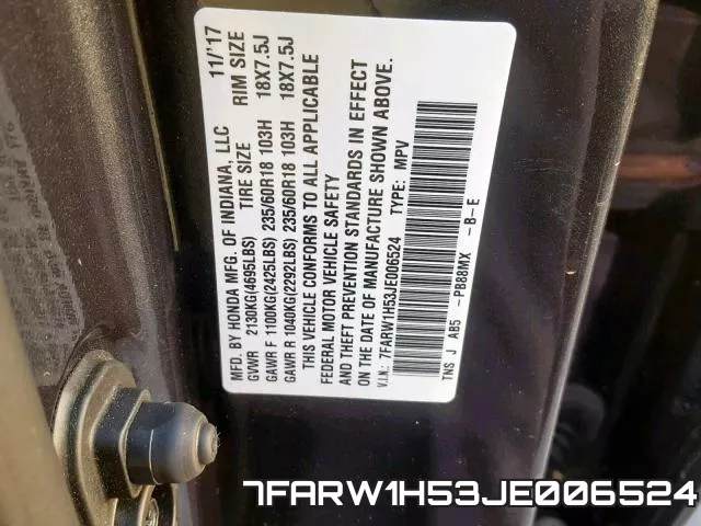 7FARW1H53JE006524 фото 2