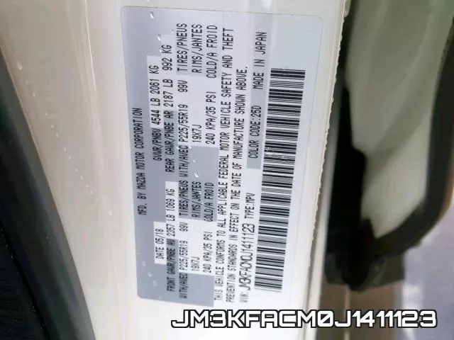 JM3KFACM0J1411123 фото 2