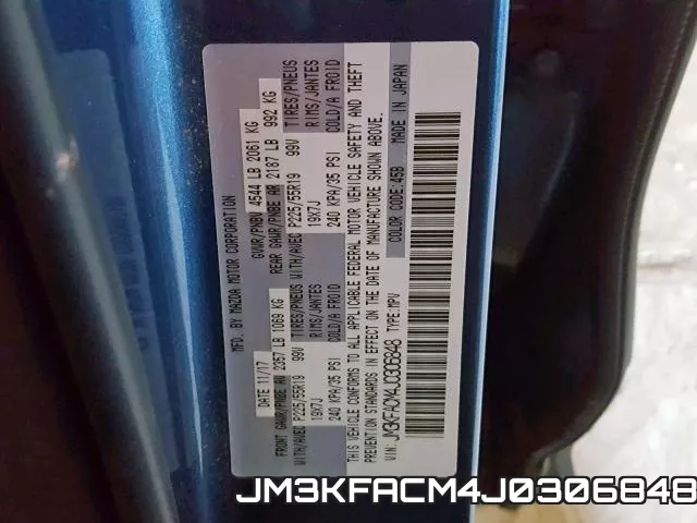 JM3KFACM4J0306848 фото 2